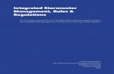 Integrated Stormwater Management, Rules & · PDF fileIntegrated Stormwater Management, Rules & Regulations ... 14 - o permittee shall ause an sanitar sewers and storm sewers to e interonneted