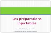Les préparations injectables · PDF fileIntroduction 3 19/10/2016 Largement utilisés en établissement de santé (ES), les injectables nécessitent une vigilance soutenue lors de