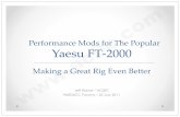 Performance Mods for The Popular Yaesu FT -2000 …ac0c.com/...enhancements_for_the_popular_ft2000_r.1__websmall.pdf · Yaesu FT -2000 Jeff Blaine ACØC WØDXCC Forums 23 July 2011