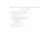 Hypothesis Testing and Interval Estimation - Statpower Version -- Hypothesis Testing... · Hypothesis Testing and Interval Estimation ... The con–dence interval for , when ˙ is