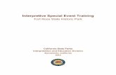 Interpretive Special Event Training - California State Parks Ross Training... · i Acknowledgements The Interpretive Special Event Training (ISET) and Handbook were developed and