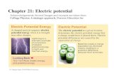 Chapter 21: Electric potential - Physics · PDF fileDr. Mangala Singh, 1P22/1P92Brock University Chapter 21: Electric potential Electric Potential Acknowledgements: Several Images