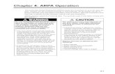 Chapter 4: ARPA Operation - fccid.io · PDF file4-1 Chapter 4: ARPA Operation This Automatic Radar Plotting Aid (ARPA) tracks the movement of up to 30 radar tar-gets. Targets can be