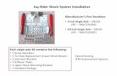Joy Rider Shock System Installation - RV Improvement · PDF fileJoy Rider Shock System Installation . Manufacturer’s Part Numbers: • 3 Inch Single Axle – 200103 UPC – 784672350945