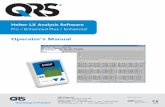 LX Anal RevG - QRS Diagnostic | QRSqrsdiagnostic.com/sites/default/files/Holter/Holter Manuals/NEMM027... · The QRS Holter LX Analysis software must be used in conjunction with a