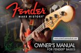 OWNER’S MANUAL - American Musical Supply · PDF fileFender---our very name is synonymous with all things bass. The electric bass guitar and the bass amplifier simply weren’t available