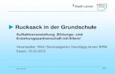 Rucksack in der Grundschule - ganztag-blk.de · PDF fileRucksack in der Grundschule 50.5 / RAA / Ni Folie 2 Das Programm Rucksack in der Grundschule vernetzt drei grundlegende Förderaspekte