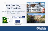 EU funding for tourism - Mid  · PDF fileEU funding for tourism ... Allocation in New Anglia: ... • Third-sector, cultural and environmental organisations