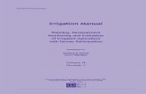 Irrigation Manual - sswm.info · PDF fileIrrigation Manual Planning, Development Monitoring and Evaluation of Irrigated Agriculture with Farmer Participation Developed by Andreas P.