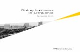 Doing business in Lithuania - EY - United · PDF file2 Doing business in Lithuania Disclaimer To the best of our knowledge, the information provided in this publication is based on