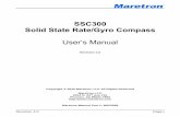 SSC300 Solid State Rate/Gyro Compass User's Manual · PDF fileRevision 1.0 Page 1 1 General 1.1 Introduction Congratulations on your purchase of the Maretron SSC300 Solid State Rate/Gyro