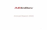 Annual Report 2016 - AB · PDF file4 Selected financial figures To facilitate the understanding of AB InBev’s underlying performance, the comments in this management report, unless