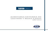 AUDITORIA EXTERNA DE GESTIÓN Y RESULTADOS - … Corporativa/Doc_Organos de Control... · página introducciÓn informe de los auditores externos de gestiÓn y resultados i. arquitectura