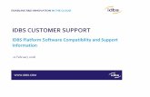 IDBS CUSTOMER SUPPORT - s3. · PDF fileIDBS Platform Software Compatibility and Support Information ID Business Solutions Confidential 2 of 28 Information in this document is subject