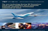 The new-technology Boeing 787 Dreamliner, which · PDF fileThe new-technology Boeing 787 Dreamliner, which makes extensive use of composite ... Boeing says the engines will con-tribute