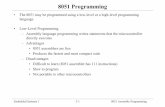8051 Programming - POLY ENGINEERING TUTORpolyengineeringtutor.com/8051 Assembly Programming.pdf · Embedded Systems 1 3-1 8051 Assembly Programming 8051 Programming • The 8051 may