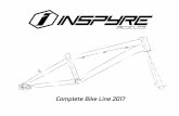 Complete Bike Line 2017 - · PDF fileComplete Bike Line 2017. ... Inspyre Bicycles is specialized on frames and complete bikes. ... -Wide downtube and oversize head tube for a better