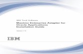 Maximo Enterprise Adapter for Oracle Applications ... · PDF filev IBM Maximo Enterprise Adapter for Oracle Applications Installation Guide Synchronizing Oracle and Maximo Asset Management
