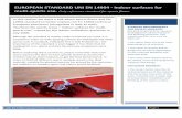 EUROPEAN STANDARD UNI EN 14904 - Indoor surfaces for multi ... · PDF fileUNI EN 14904 Standard Page 1 Ù be designed in namely specific care must be expected load • STANDAR REQUIREMENTS