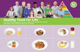 Healthy Food for Life Your guide to healthy eating - guide to healthy eating Use the Food Pyramid to plan meals and snacks Healthy Food for Life The Food Pyramid guide to every day