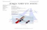 AeroPlusRC Edge 540 V3 35CC Manual - Magic · PDF filemodel to fly both precision and 3D at the flick of a switch. Low ... Microsoft Word - AeroPlusRC Edge 540 V3 35CC Manual.doc Author: