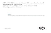 HP LTO Ultrium 6 Tape Drives Technical Reference Manual ... · PDF fileHPLTOUltrium6TapeDrivesTechnical ReferenceManual Volume5:UNIX,LinuxandOpenVMS ConfigurationGuide nl Abstract