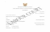 IN THE LABOUR COURT OF SOUTH AFRICA - Justice · PDF fileTHE LABOUR COURT OF SOUTH AFRICA, ... Case no: D 448/2014 In the matter between: NEWCASTLE LOCAL MUNICIPALITY Applicant ...