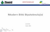 Modern Bitki Biyoteknolojisi - zimid. · PDF fileBİYOTEKNOLOJİ Biyoteknoloji; EFB (European Federation of Biotechnology) tarafından yapılan en kapsamlı tanımı, “ Biyolojik