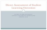 Direct Assessment of Student Learning Outcomes - · PDF fileskills as the result of an assessment measure ... Can determine what student learned from training ... Direct Assessment