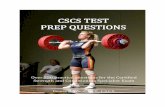 CSCS Test Prep Questions - Sports Training Adviser · PDF filePREFACE! TheNationalStrengthandConditioning Association’s!(NSCA)!Certified!Strength!and! Conditioning!Specialist!(CSCS)credential