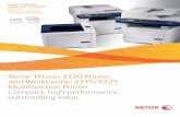 Xerox Phaser 3320 and WorkCentre 3315/3325 · PDF fileXerox ® Phaser 3320 Printer and WorkCentre 3315/3325 Multifunction Printer Compact, high performance, outstanding value. Phaser®