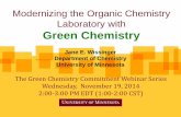 Modernizing the Organic Chemistry Laboratory with · PDF fileModernizing the Organic Chemistry Laboratory with Green Chemistry ... Extraction of Eugenol from Cloves: ... Synthesis