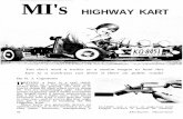 MI's HIGHWAY KART - Vintage Projects and Building · PDF fileMI's HIGHWAY KART You don't need a ... CLAMPS and a piece of angle-iron hold ... Mechanix Illustrated. SHEET STEEL is cut