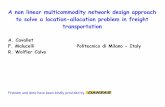 A non linear multicommodity network design approach to ...home.deib.polimi.it/malucell/ricerca/slides/chania.pdf · A non linear multicommodity network design approach to solve a