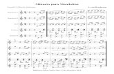 Minueto para Mandolina - · PDF fileMinueto para Mandolina Arreglo:V.Martin Jadraque L.van Beethoven Biblioteca Julian Nuñez olias- 22 de diciembre 2014 =====& ˆ«« «« Œ f œ