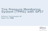 Tire Pressure Monitoring System (TPMS) with SP37 · PDF fileTire Pressure Monitoring System (TPMS) with SP37 Infineon Technologies AP Ngee-Hou TAN