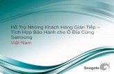 Hỗ Trợ Những Khách Hàng Gián Tiếp Hợp Bảo Hành cho Ổ · PDF fileNội Dung •Quy trình gửi bảo hành Ổ đĩa cứng Samsung cho kênh phân phối Việt