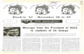 VOL. XXXI, NO 23 TUESDAY, NOVEMBER 28, 1967 8 · PDF fileXXXI, NO 23 TUESDAY, NOVEMBER 28, 1967 8 CENTS Message from the President of UGEQ ... POETRY READING; In the large Art Gallery