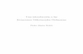 Una introduccion a las Ecuaciones Diferenciales Ordinarias · PDF file2 Pedro Mar´ın Rubio - Dpto. Ecuaciones Diferenciales y An´alisis Num´erico - Universidad de Sevilla