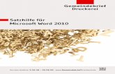 Satzhilfe für Word 2010 - ge · PDF fileService-Hotline: 0 58 38 – 99 08 99 2 Satzhilfe für Microsoft Word 2010 Liebe GemeindebriefDruckerei-Kunden, dieses Heft soll Ihnen eine