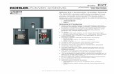 Model: RXT - Electric Generators Direct · PDF fileG11-121 (Model RXT Automatic Transfer Switch) 12/11 Page 4 WCR Ratings with Specific Manufacturer’s Molded-Case Circuit Breakers