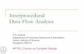 Interprocedural Data-Flow Analysis - . Srikant Interprocedural Data-Flow Analysis 2 Motivation for Interprocedural DFA ... Y.N. Srikant Interprocedural Data-Flow Analysis 13 Call Strings