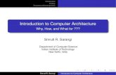Introduction to Computer Architecture - ERNETsrsarangi/cs211/intro.pdf · Introduction History Theoretical Developments Ancient Age Middle Age Modern Age History of Computing 2400