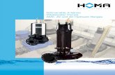 Submersible A Series Wastewater Pumps AMX, AV and … SERIES/Brochure/A SERIES BROCHURE.pdf · High Performance in Wastewater Pumping HOMA submersible water and wastewater pumps operate