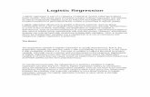 Logistic Regression - San Francisco State · PDF fileLogistic Regression Logistic regression is part of a category of statistical models called generalized linear models. This broad
