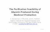 The Purification Feasibilityof GlycerinProduced During ... Purificati.pdf · The Purification Feasibilityof GlycerinProduced During BiodieselProduction ... glycerin from biodiesel