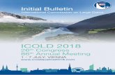 International Commission on Large Dams · PDF fileInternational Commission on Large Dams   ICOLD 2018 26th Congress 86th Annual Meeting 1 - 7 JULY, VIENNA Initial Bulletin