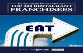 The Restaurant Finance Monitor’s Top 200 ResTauRanT ... · PDF fileAugust 2009 43 # Company Revenue Major Concepts Senior Executives ThE Top 25 # Company Major Concepts Senior Executives