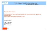 F128 Bases de l 'automatismes - · PDF file2 F128 Bases de l 'automatismes Introduction à la logique CR Introduction Pour l'automatisation des machines ? Productivité Précision