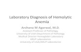 Laboratory Diagnosis of Hemolytic Anemia - ASCLS - MOascls-mo.org/documents/Spring Meeting/Presentation Slides/Hemolytic... · Laboratory Diagnosis of Hemolytic Anemia Archana M Agarwal,